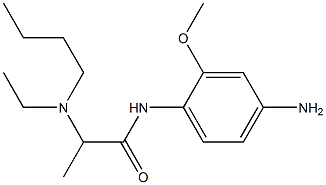 N-(4-amino-2-methoxyphenyl)-2-[butyl(ethyl)amino]propanamide Structure