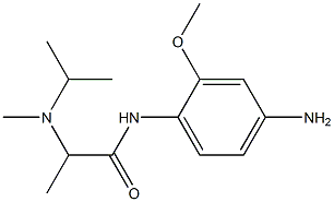 N-(4-amino-2-methoxyphenyl)-2-[isopropyl(methyl)amino]propanamide Structure