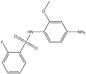 N-(4-amino-2-methoxyphenyl)-2-fluorobenzenesulfonamide 구조식 이미지