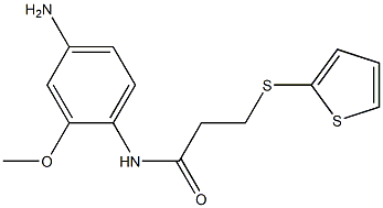 N-(4-amino-2-methoxyphenyl)-3-(thiophen-2-ylsulfanyl)propanamide Structure