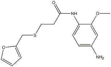 N-(4-amino-2-methoxyphenyl)-3-[(furan-2-ylmethyl)sulfanyl]propanamide Structure