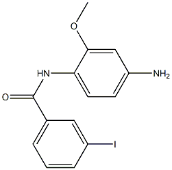 N-(4-amino-2-methoxyphenyl)-3-iodobenzamide 구조식 이미지