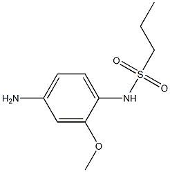 N-(4-amino-2-methoxyphenyl)propane-1-sulfonamide 구조식 이미지