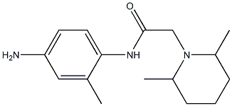 N-(4-amino-2-methylphenyl)-2-(2,6-dimethylpiperidin-1-yl)acetamide 구조식 이미지