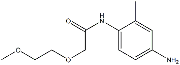 N-(4-amino-2-methylphenyl)-2-(2-methoxyethoxy)acetamide 구조식 이미지