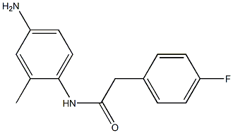 N-(4-amino-2-methylphenyl)-2-(4-fluorophenyl)acetamide 구조식 이미지