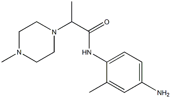 N-(4-amino-2-methylphenyl)-2-(4-methylpiperazin-1-yl)propanamide 구조식 이미지