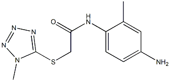 N-(4-amino-2-methylphenyl)-2-[(1-methyl-1H-1,2,3,4-tetrazol-5-yl)sulfanyl]acetamide 구조식 이미지