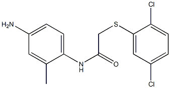 N-(4-amino-2-methylphenyl)-2-[(2,5-dichlorophenyl)sulfanyl]acetamide Structure