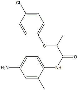 N-(4-amino-2-methylphenyl)-2-[(4-chlorophenyl)sulfanyl]propanamide 구조식 이미지