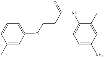 N-(4-amino-2-methylphenyl)-3-(3-methylphenoxy)propanamide 구조식 이미지