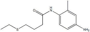 N-(4-amino-2-methylphenyl)-4-(ethylsulfanyl)butanamide Structure