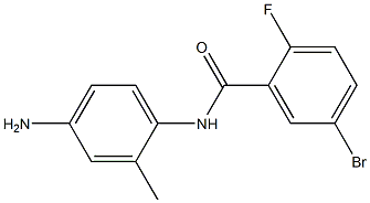 N-(4-amino-2-methylphenyl)-5-bromo-2-fluorobenzamide 구조식 이미지