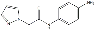 N-(4-aminophenyl)-2-(1H-pyrazol-1-yl)acetamide 구조식 이미지