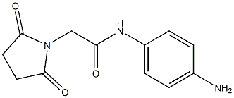 N-(4-aminophenyl)-2-(2,5-dioxopyrrolidin-1-yl)acetamide 구조식 이미지