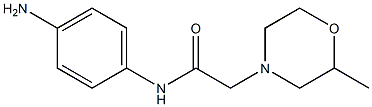 N-(4-aminophenyl)-2-(2-methylmorpholin-4-yl)acetamide 구조식 이미지