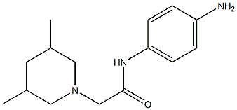 N-(4-aminophenyl)-2-(3,5-dimethylpiperidin-1-yl)acetamide Structure