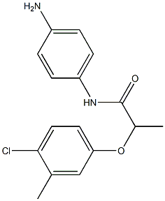 N-(4-aminophenyl)-2-(4-chloro-3-methylphenoxy)propanamide Structure