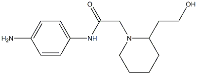 N-(4-aminophenyl)-2-[2-(2-hydroxyethyl)piperidin-1-yl]acetamide 구조식 이미지