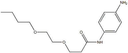 N-(4-aminophenyl)-3-(2-butoxyethoxy)propanamide Structure