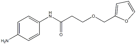 N-(4-aminophenyl)-3-(2-furylmethoxy)propanamide 구조식 이미지