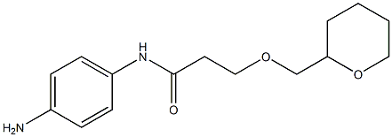 N-(4-aminophenyl)-3-(oxan-2-ylmethoxy)propanamide 구조식 이미지