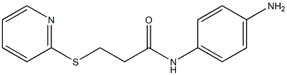 N-(4-aminophenyl)-3-(pyridin-2-ylsulfanyl)propanamide 구조식 이미지