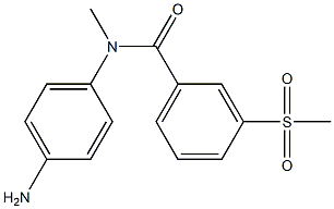 N-(4-aminophenyl)-3-methanesulfonyl-N-methylbenzamide 구조식 이미지