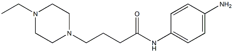 N-(4-aminophenyl)-4-(4-ethylpiperazin-1-yl)butanamide 구조식 이미지