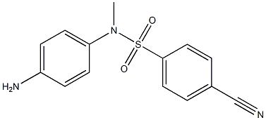N-(4-aminophenyl)-4-cyano-N-methylbenzene-1-sulfonamide 구조식 이미지