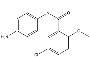 N-(4-aminophenyl)-5-chloro-2-methoxy-N-methylbenzamide 구조식 이미지