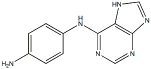 N-(4-aminophenyl)-N-7H-purin-6-ylamine 구조식 이미지