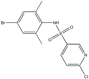 N-(4-bromo-2,6-dimethylphenyl)-6-chloropyridine-3-sulfonamide Structure