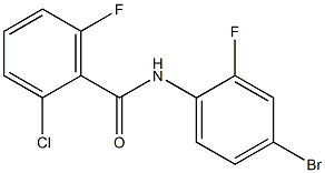 N-(4-bromo-2-fluorophenyl)-2-chloro-6-fluorobenzamide Structure