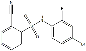 N-(4-bromo-2-fluorophenyl)-2-cyanobenzene-1-sulfonamide Structure