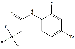 N-(4-bromo-2-fluorophenyl)-3,3,3-trifluoropropanamide 구조식 이미지