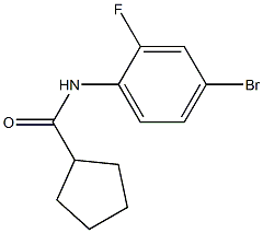 N-(4-bromo-2-fluorophenyl)cyclopentanecarboxamide Structure