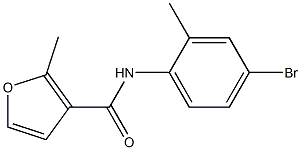 N-(4-bromo-2-methylphenyl)-2-methyl-3-furamide Structure