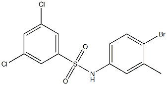 N-(4-bromo-3-methylphenyl)-3,5-dichlorobenzene-1-sulfonamide Structure