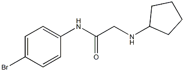 N-(4-bromophenyl)-2-(cyclopentylamino)acetamide 구조식 이미지