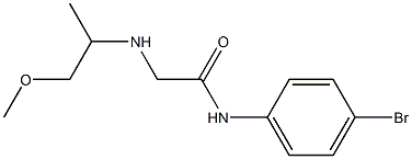 N-(4-bromophenyl)-2-[(1-methoxypropan-2-yl)amino]acetamide Structure