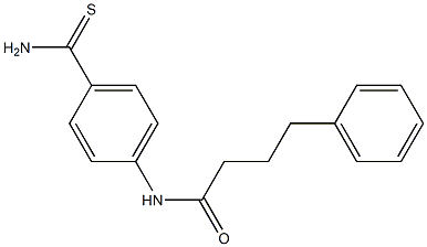 N-(4-carbamothioylphenyl)-4-phenylbutanamide Structure