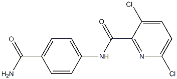 N-(4-carbamoylphenyl)-3,6-dichloropyridine-2-carboxamide Structure