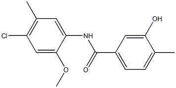 N-(4-chloro-2-methoxy-5-methylphenyl)-3-hydroxy-4-methylbenzamide Structure