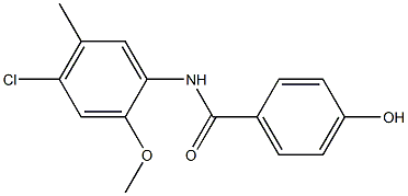 N-(4-chloro-2-methoxy-5-methylphenyl)-4-hydroxybenzamide 구조식 이미지