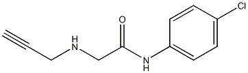 N-(4-chlorophenyl)-2-(prop-2-yn-1-ylamino)acetamide 구조식 이미지