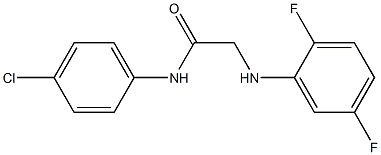 N-(4-chlorophenyl)-2-[(2,5-difluorophenyl)amino]acetamide Structure