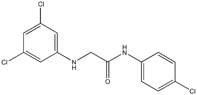 N-(4-chlorophenyl)-2-[(3,5-dichlorophenyl)amino]acetamide Structure