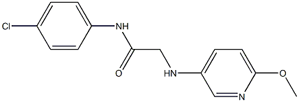 N-(4-chlorophenyl)-2-[(6-methoxypyridin-3-yl)amino]acetamide 구조식 이미지
