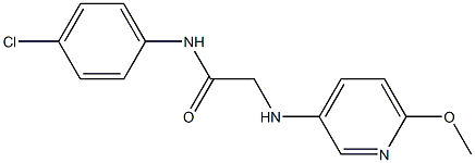 N-(4-chlorophenyl)-2-[(6-methoxypyridin-3-yl)amino]acetamide Structure